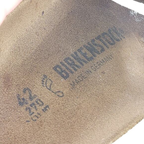 Birkenstock Women's Gizeh Big Buckle EU42 US11 Nubuck Faded Lime Thong Sandals - Picture 10 of 16